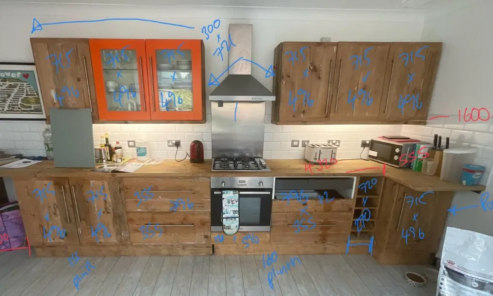 Florence kitchen in Hanover, Brighton before the door replacement